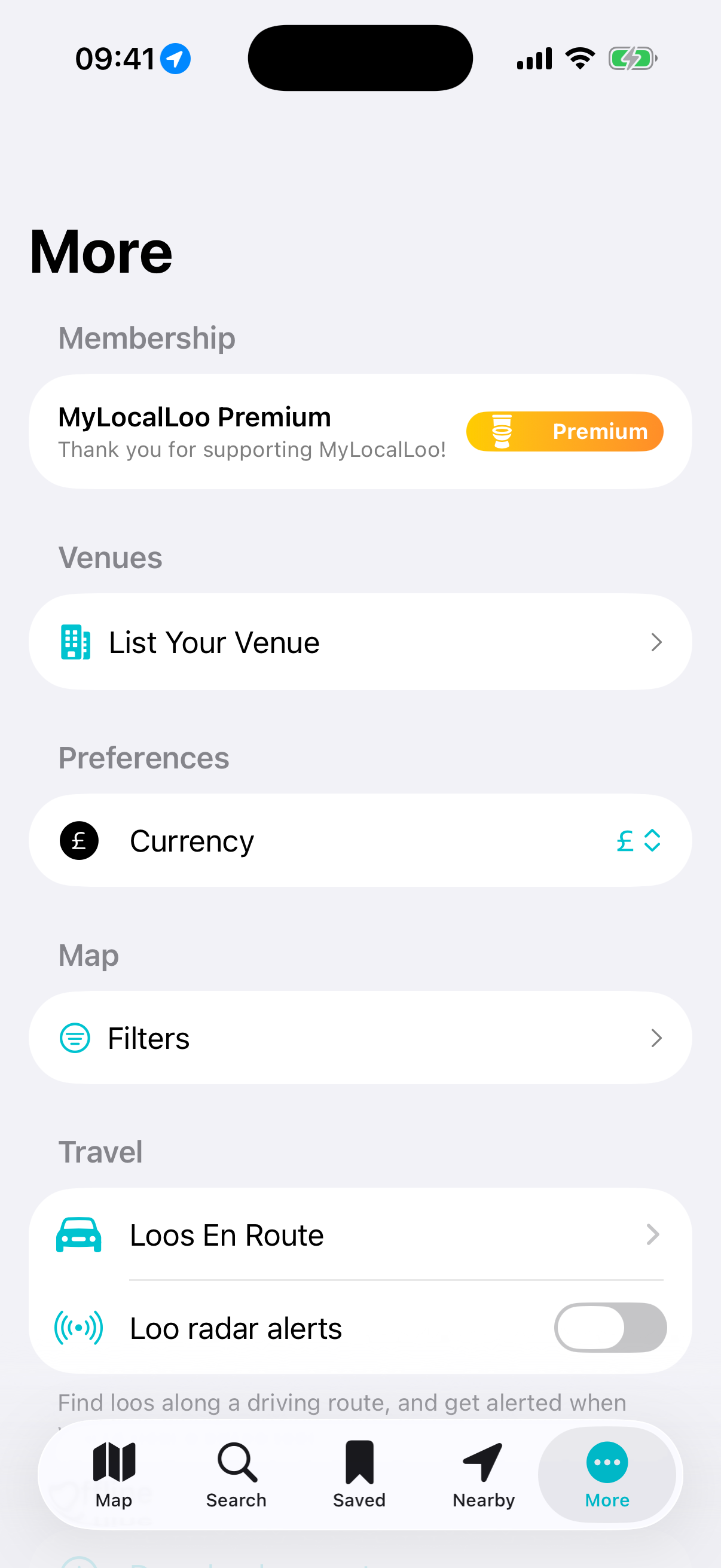 MyLocalLoo β All in one place